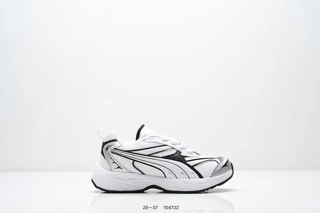 Puma Blanc Rose Épais Midsole En Couches Synthétiques Superpositions Lifestyle Sneakers 4