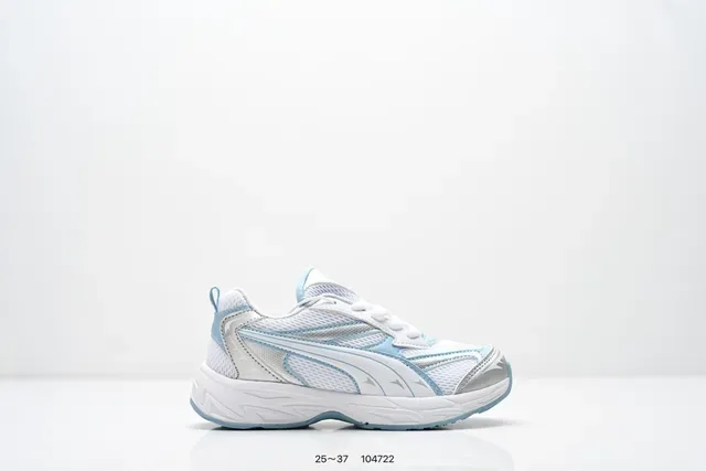 Puma Blanc Rose Épais Midsole En Couches Synthétiques Superpositions Lifestyle Sneakers 9
