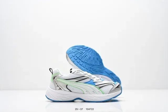 Puma Blanc Rose Épais Midsole En Couches Synthétiques Superpositions Lifestyle Sneakers 11