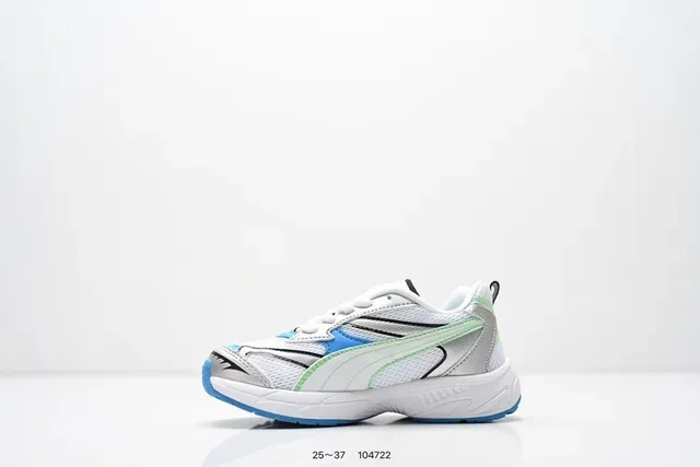 Puma Blanc Rose Épais Midsole En Couches Synthétiques Superpositions Lifestyle Sneakers 12