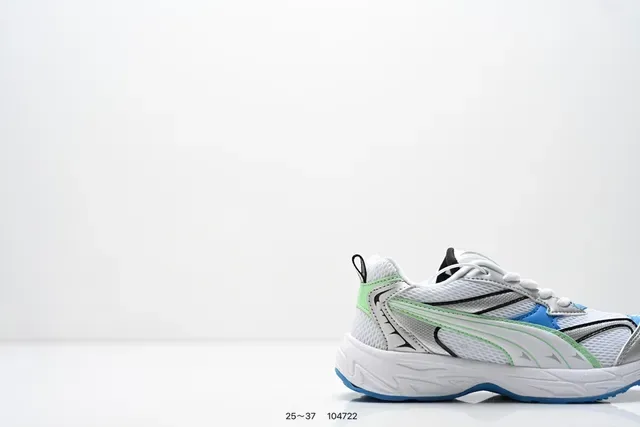 Puma Blanc Rose Épais Midsole En Couches Synthétiques Superpositions Lifestyle Sneakers 13