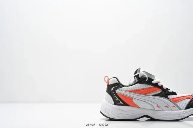 Puma Blanc Rose Épais Midsole En Couches Synthétiques Superpositions Lifestyle Sneakers 20