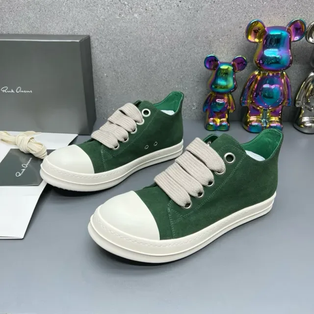 Rick Owens DRKSHDW Geobasket हरी मोरी स्ट्रैप-लेस लाइफस्टाइल स्नीकर 2