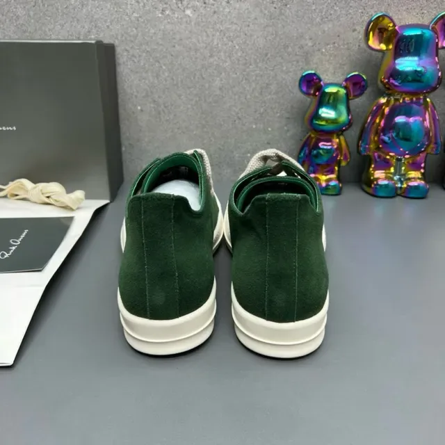 Rick Owens DRKSHDW Geobasket हरी मोरी स्ट्रैप-लेस लाइफस्टाइल स्नीकर 8