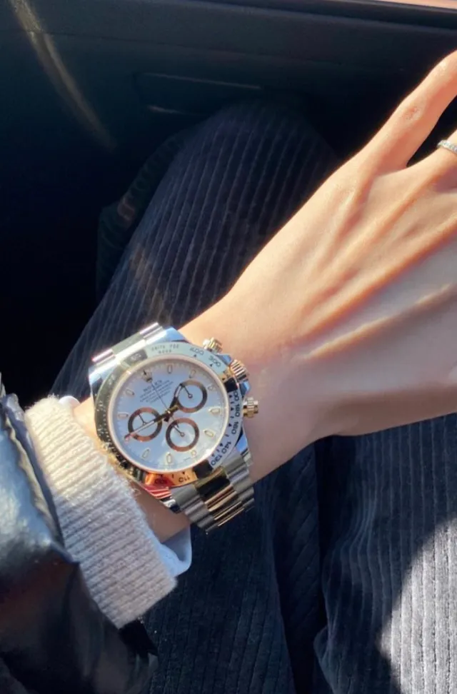 Rolex Cosmograph Daytona Bicolor Acero Inoxidable y Oro Cronógrafo Reloj Mecánico 7