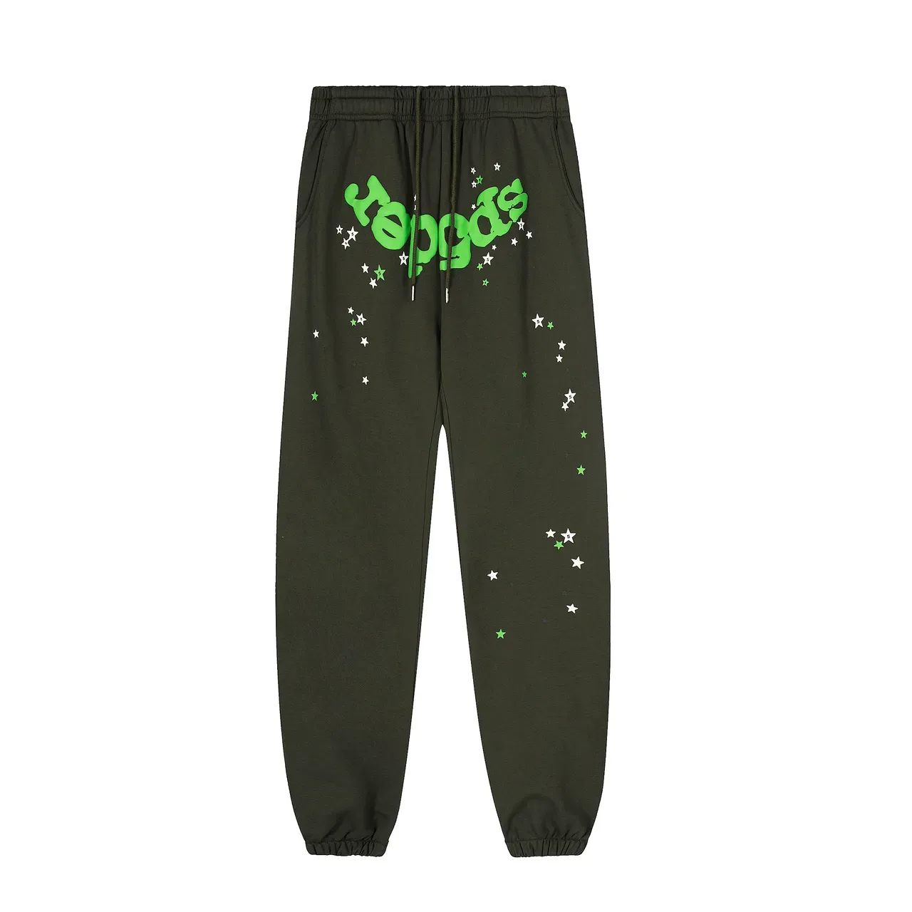 Sp5der Tracksuit Verde Exército Gráfico Spiderweb 6