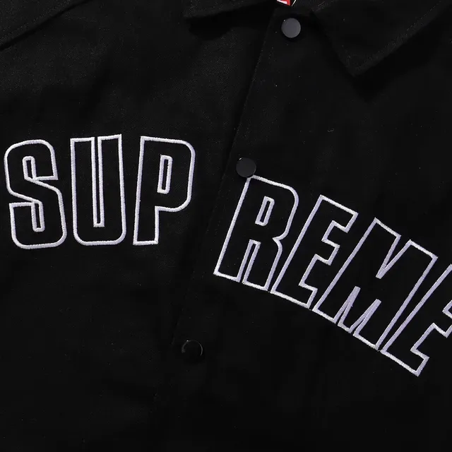 Supreme Coach 黑白翻领扣前夹克 3