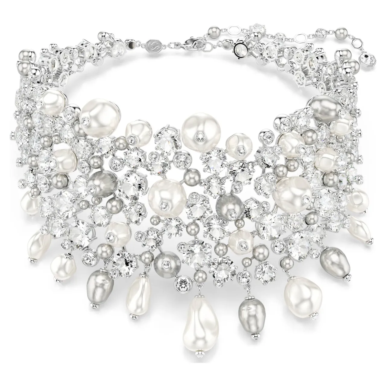 Swarovski Multi-Row Crystal Bib Necklace 13