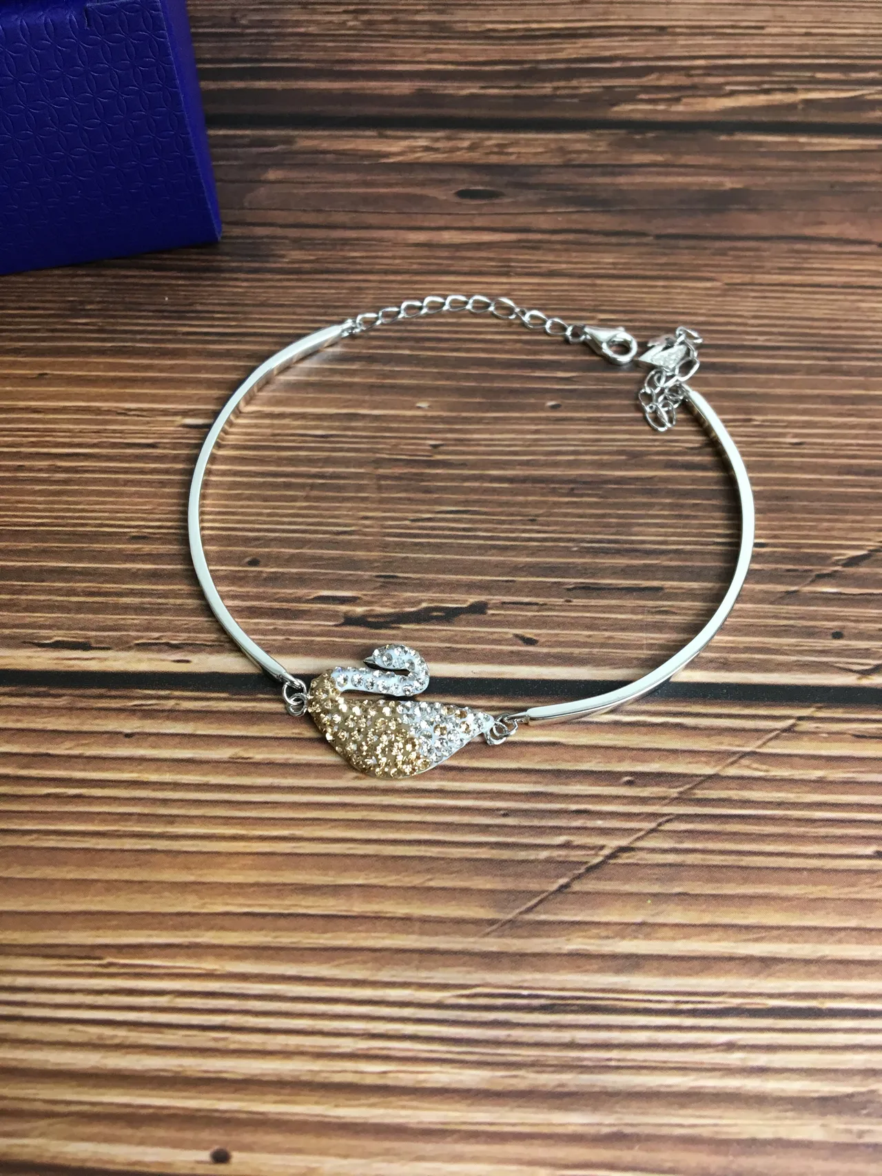 Colección Swan Swarovski Collar Choker de Cristal de dos tonos 4