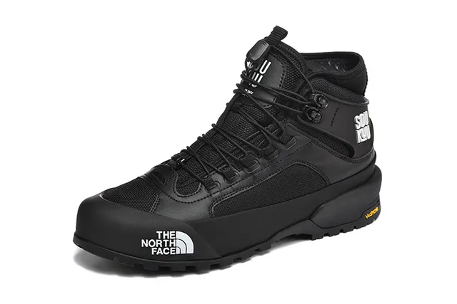 The North Face حذاء مشي بني بيج عالي الرقبة متين 4
