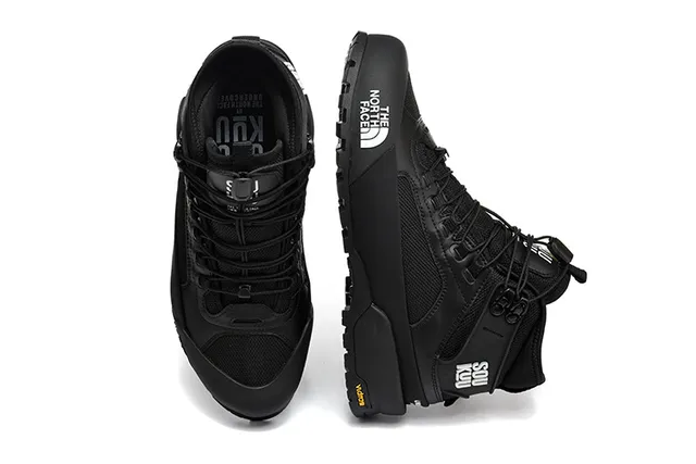 The North Face حذاء مشي بني بيج عالي الرقبة متين 8