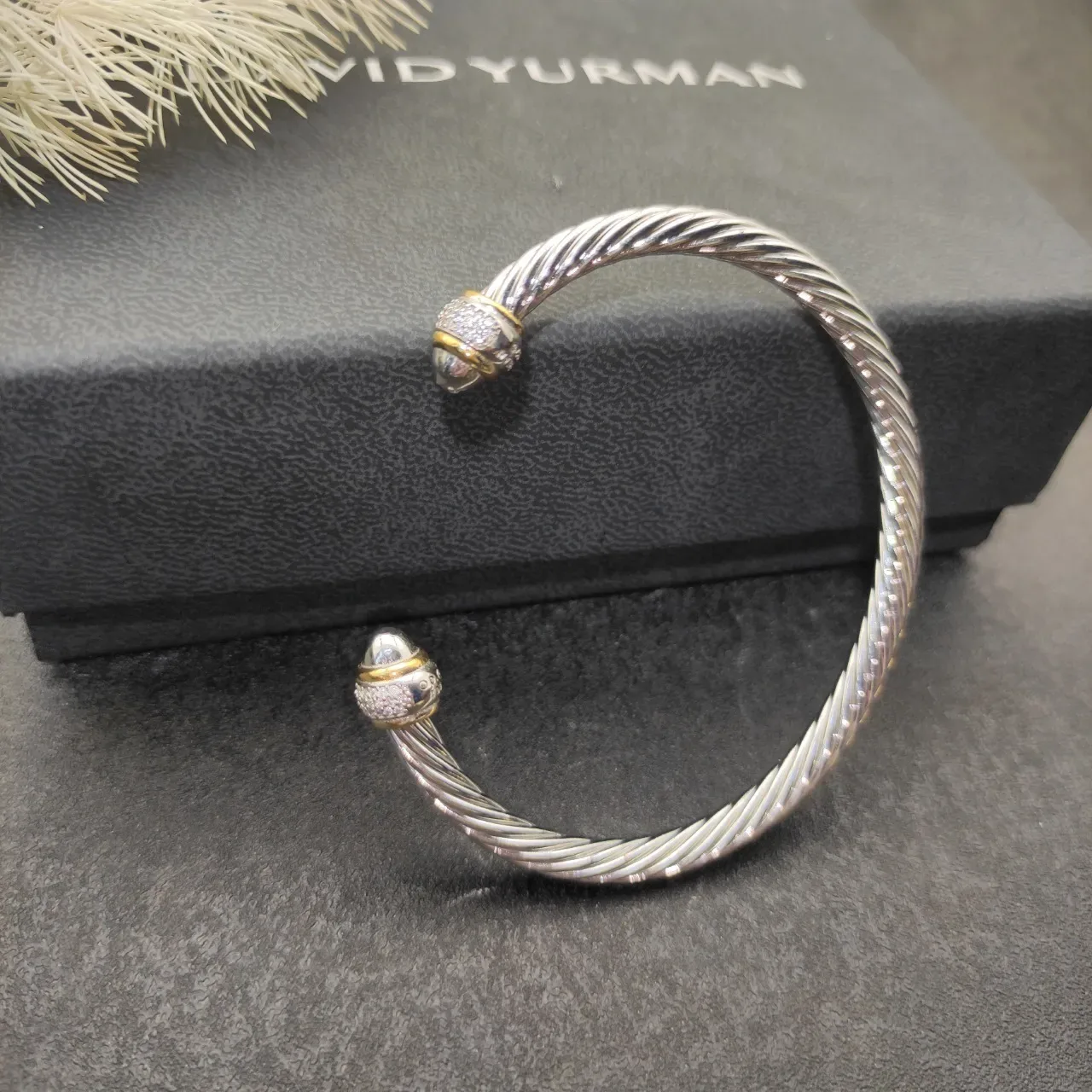 Tiffany & Co. HardWear Twisted Rope Pavé End Cap Bracelet 3