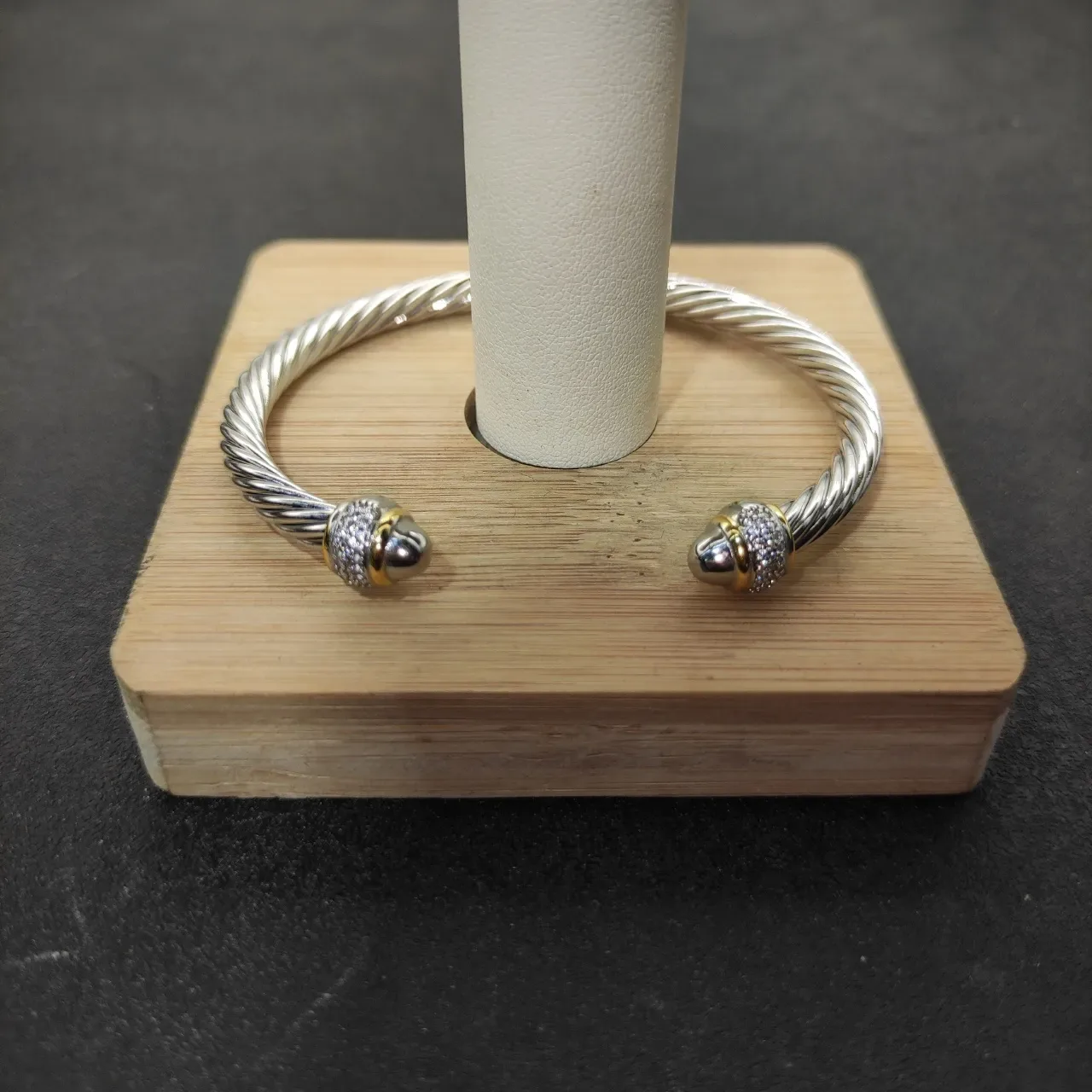 Tiffany & Co. HardWear Twisted Rope Pavé End Cap Bracelet 5