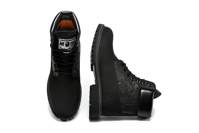 Timberland Premium 6-Inch All-Black Work Boots 7
