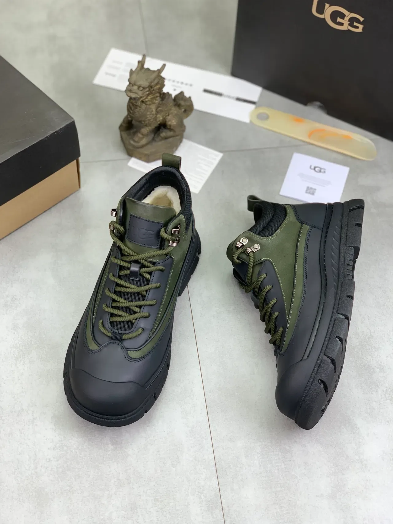 UGG Army Green and Black Utility Hiking Boot 6