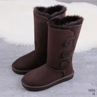 UGG Classic Tall Button Chocolate Brown Knee Boots