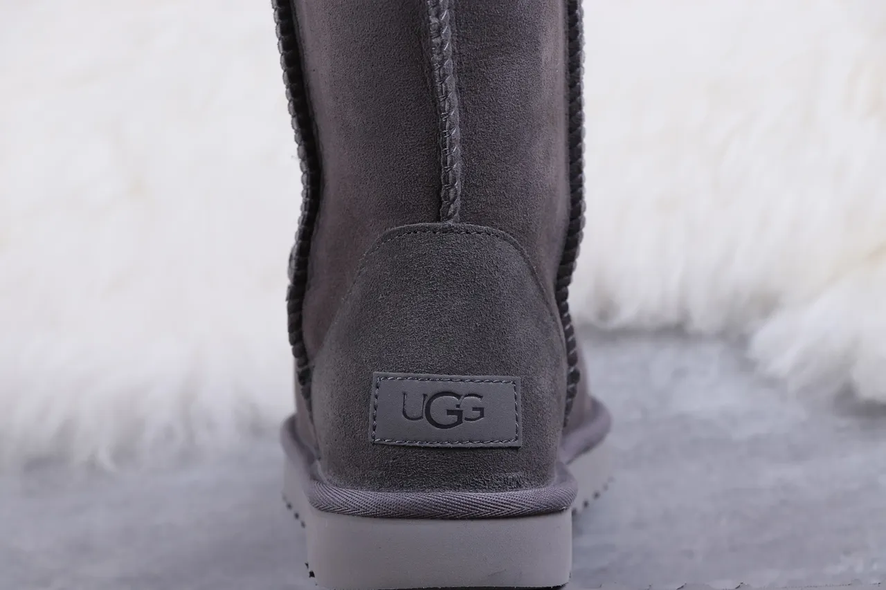 UGG Classic Tall Charcoal Gray Shearling-Lined Knee Boots 5