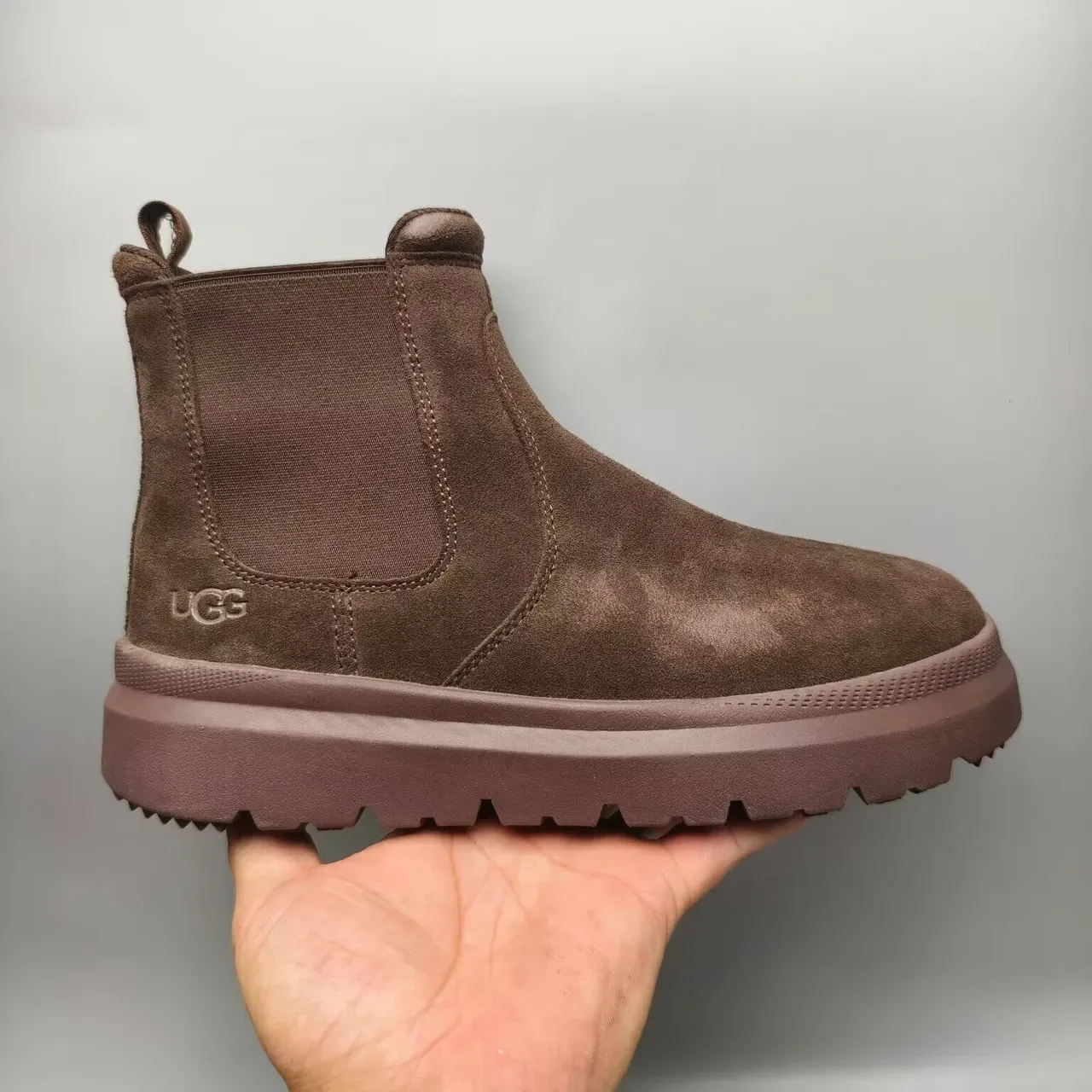 UGG Tasman Brown Suede Chelsea Boots 2