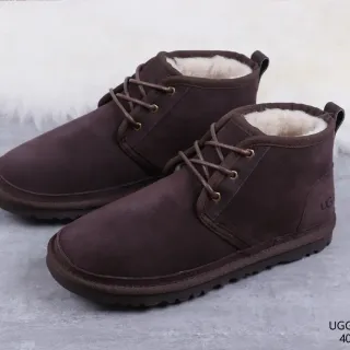 UGG Tasman Brown Suede Shearling-Lined Lace-Up Snow Boots