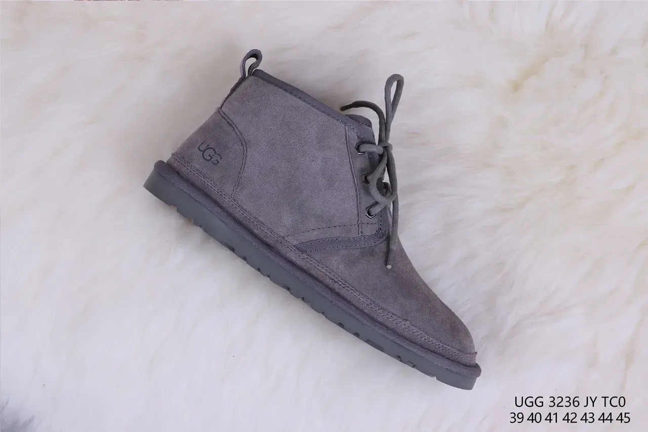 UGG Tasman ग्रे स्यूड शीयरलिंग-लाइन्ड स्नो बूट्स 6