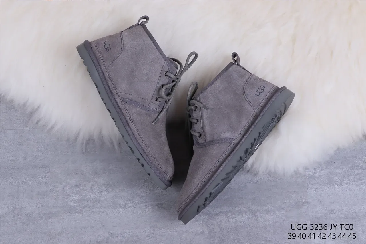 UGG Tasman ग्रे स्यूड शीयरलिंग-लाइन्ड स्नो बूट्स 7