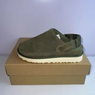 UGG Tasman Olive Green Suede Clog