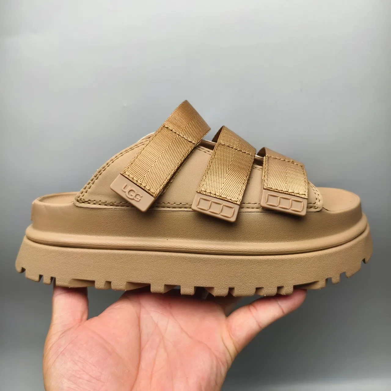 প্ল্যাটফর্ম স্লাইড চপ্পল UGG Tasman Tan 2
