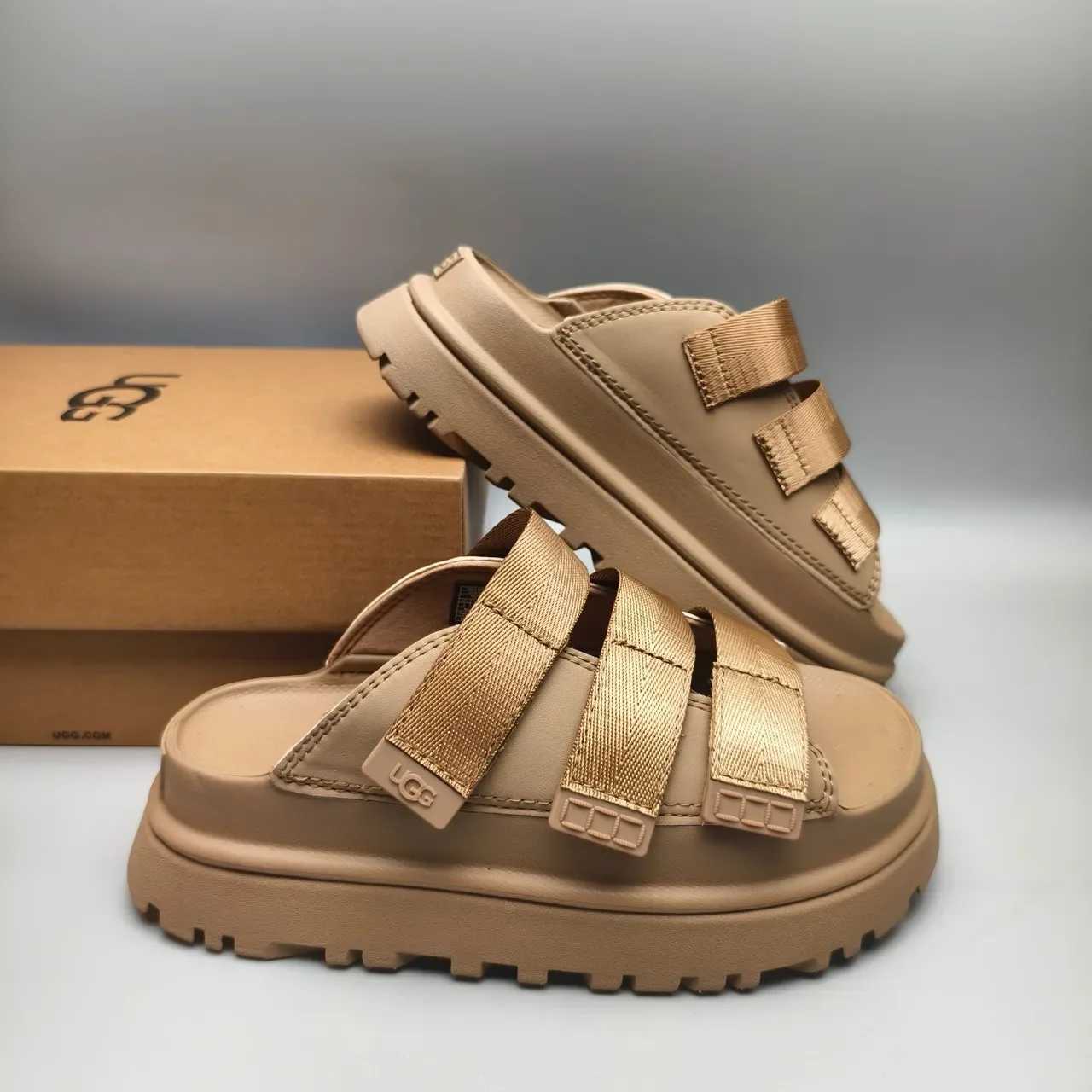প্ল্যাটফর্ম স্লাইড চপ্পল UGG Tasman Tan 6