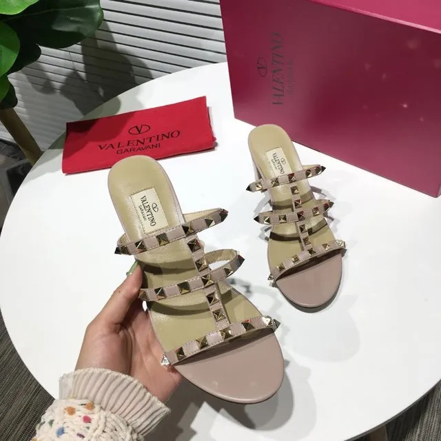 Valentino Rockstud Sandálias Gladiator Nude Studded 3