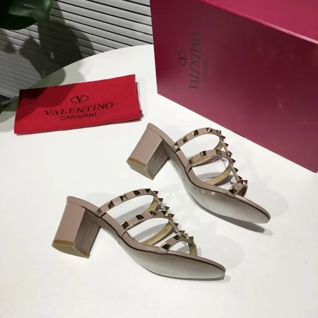 Valentino Rockstud Sandálias Gladiator Nude Studded 4