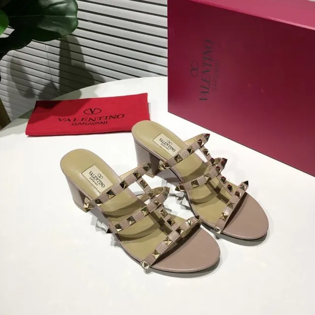 Valentino Rockstud Sandálias Gladiator Nude Studded 5