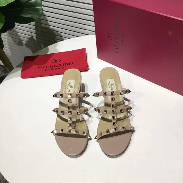 Valentino Rockstud Sandálias Gladiator Nude Studded 9