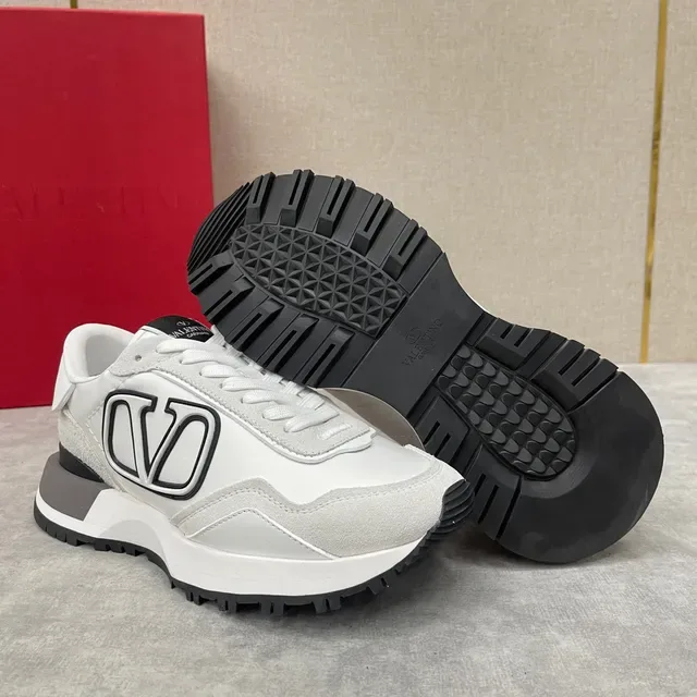Valentino VLTN Runner Tênis Lifestyle Branco Preto Cinza 3