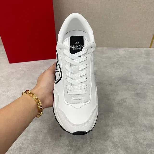 Valentino VLTN Runner Tênis Lifestyle Branco Preto Cinza 4