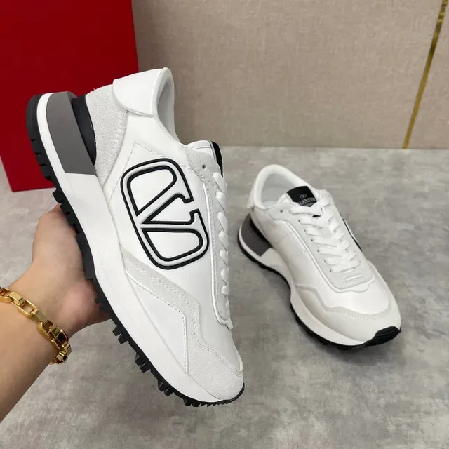 Valentino VLTN Runner Tênis Lifestyle Branco Preto Cinza 6