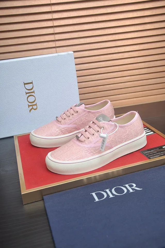 Vans Rose Beige Low-Top Tissu Lifestyle Sneakers 4