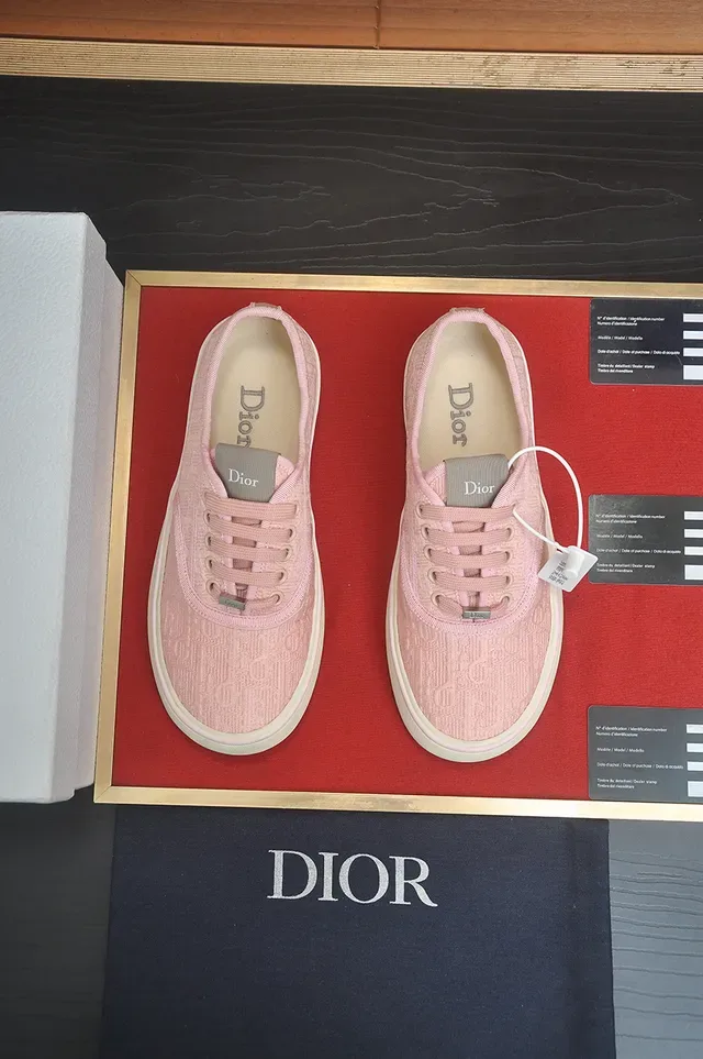Vans Rose Beige Low-Top Tissu Lifestyle Sneakers 5