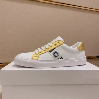 Versace Chain Reaction Branco e Ouro Lifestyle Sneakers