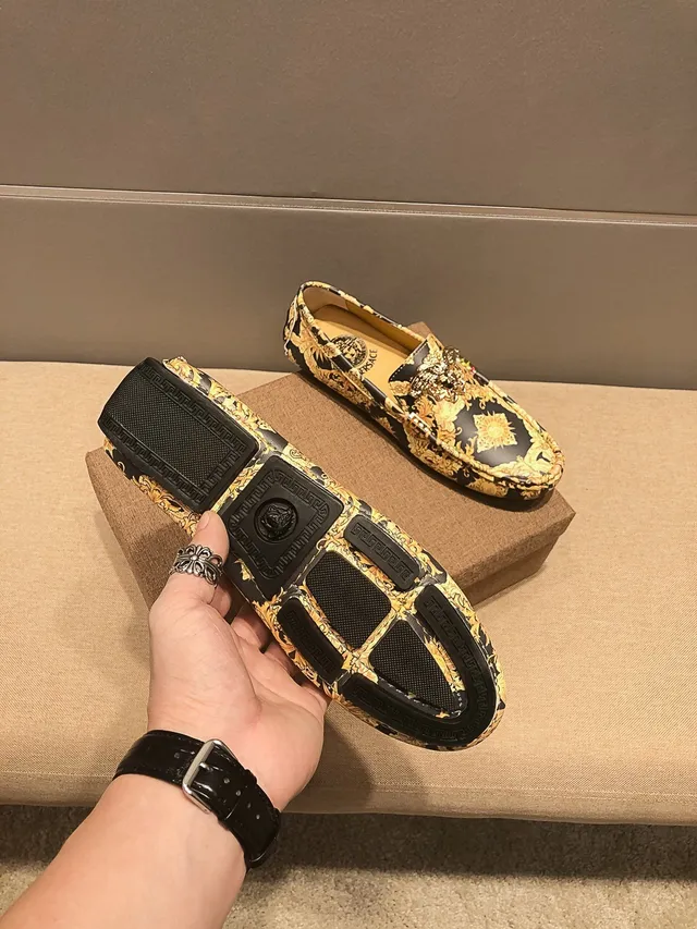 Versace Greca Odissea impression baroque Medusa mocassins 5