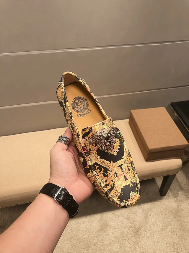 Versace Greca Odissea impression baroque Medusa mocassins 6