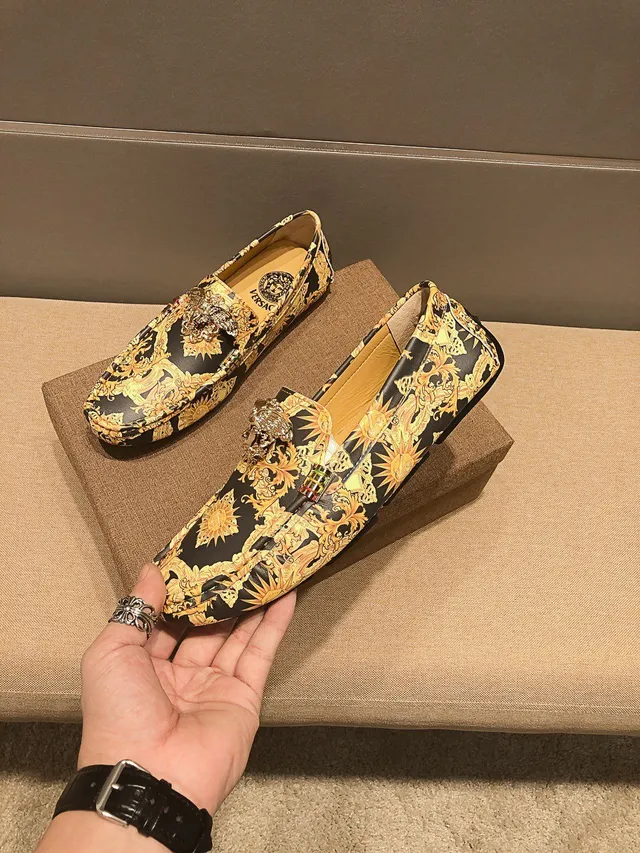 Versace Greca Odissea impression baroque Medusa mocassins 7