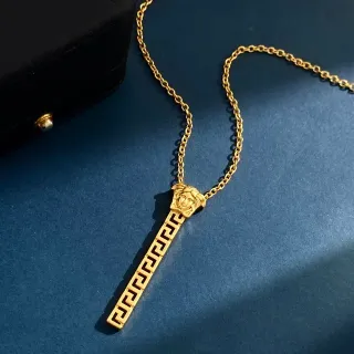 Versace Medusa Bar Greca 吊坠项链
