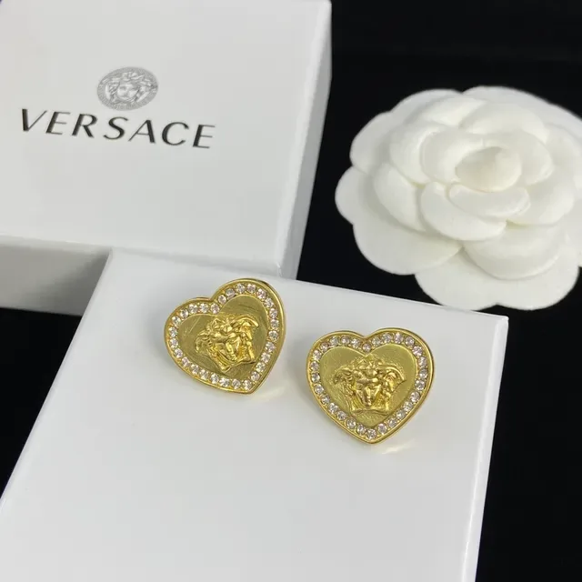 Versace Medusa Heart Gold Silver Motif 项链 2