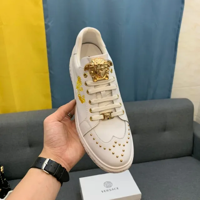Versace Odissea Gold Medusa Leather Lifestyle Sneakers 11