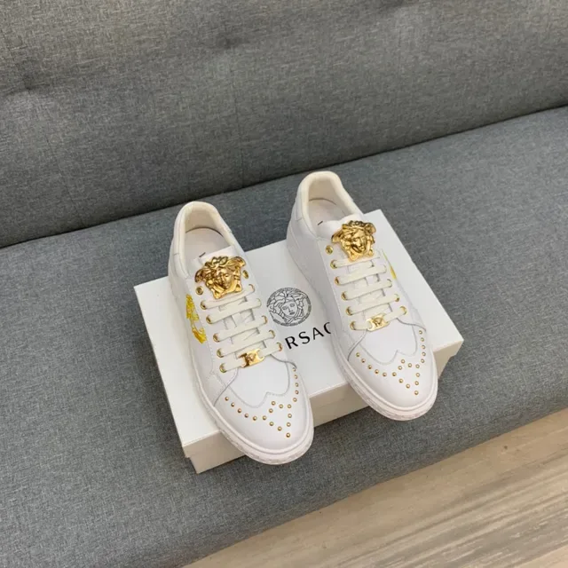 Versace Odissea Gold Medusa Leather Lifestyle Sneakers 12