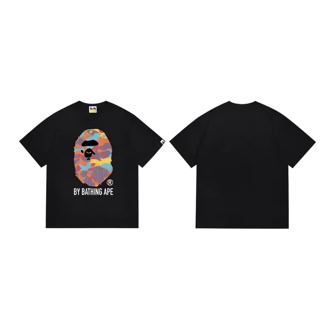 A Bathing Ape ABC Camo Pixelated Ape Head Black T-Shirt 3