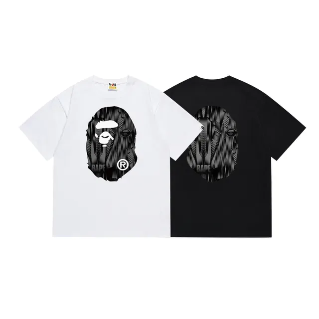 Camiseta gráfica A Bathing Ape con cabeza de simio 3