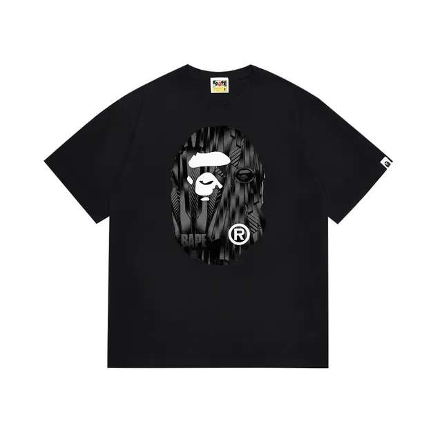 Camiseta gráfica A Bathing Ape con cabeza de simio 5
