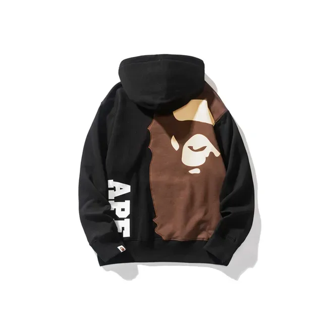 A Bathing Ape Logo Arqué Noir Oversized Hoodie 2