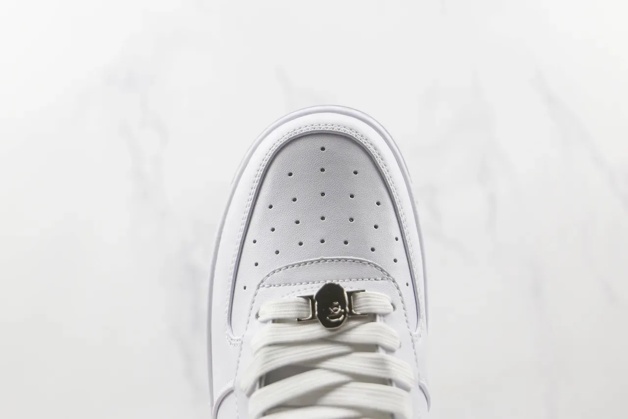 A Bathing Ape BAPE STA All-White Lifestyle Sneakers 6